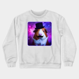 Dapper Guinea Pig in Space Crewneck Sweatshirt